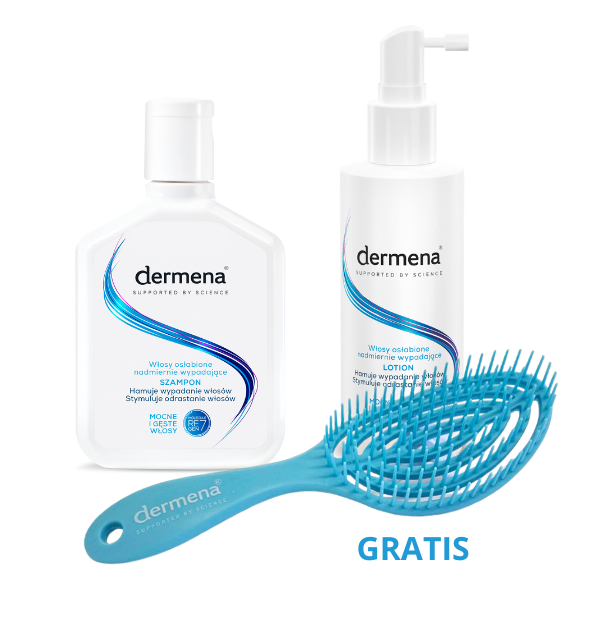 ZESTAW dermena® (szampon i lotion+ szczotka GRATIS)